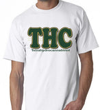 THC Weed Pot Smoking Smoke Bong Roll Joint Graphic Shirt T-shirt T shirt Hipster Cool O Neck Tops Original  Tops Novelty