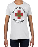 Support Medical  Pot Joint Bong Weed  Graphic Tee T-shirt Cotton T-Shirt Fashion T Shirt Free Shipping  Punk Tops Kawaii