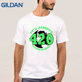 shirts New Style tee shirt Hip-Tope Retro black 420 Weed Pot Mary Jane Joint Bong Blunt Short Sleeves mens t-shirt