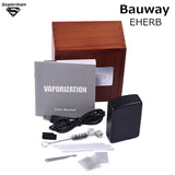 Original Bauway Eherb electronic cigarettes Kit 1800 mAh Battery Zippo Style Vaporizer Vape Pen dry herb vape pen wooden package
