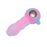 New Arrival Silicone Tobacco Pipes Silicone Smoking Pipes VS Glass Water Pipes Glass Herb Smoking Pipe
