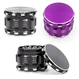 New Tobacco Herb Spice Grinder 4 Layer Broken Smoke Grinder Chromium Crusher Metal Smoking Pipe Herb Grinders 2.5 Inch Hot Sale