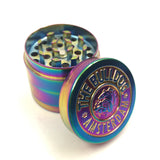 Metal Zinc Alloy 40mm Tobacco Grinder Rainbow color Beautiful Herb Herbal Spice Crusher Smoking Pipe Accessories Grinder
