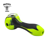 New Pattern Creative Design Tobacco Silicone Smoking Pipes VS Glass Bowl