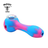 New Pattern Creative Design Tobacco Silicone Smoking Pipes VS Glass Bowl