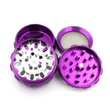 New 4 Layer Broken Smoke Tobacco Herb Spice Grinder 4 Piece Chromium Crusher Metal 2.5 Inch Smoking Pipe Herb Grinders J2Y