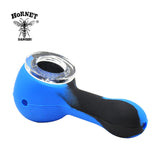 New Pattern Creative Design Tobacco Silicone Smoking Pipes VS Glass Bowl