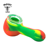 New Pattern Creative Design Tobacco Silicone Smoking Pipes VS Glass Bowl