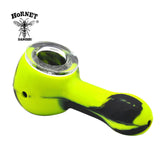 New Pattern Creative Design Tobacco Silicone Smoking Pipes VS Glass Bowl