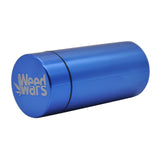 Stash Jar-Airtight Smell Proof Aluminum Herb Container Herb Grinder Smoking Pipe Pill Box,Send Cigar Holder+Glass Tips For Free