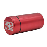 Stash Jar-Airtight Smell Proof Aluminum Herb Container Herb Grinder Smoking Pipe Pill Box,Send Cigar Holder+Glass Tips For Free