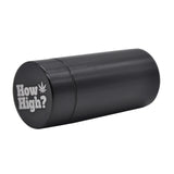 Stash Jar-Airtight Smell Proof Aluminum Herb Container Herb Grinder Smoking Pipe Pill Box,Send Cigar Holder+Glass Tips For Free