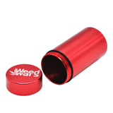 Stash Jar-Airtight Smell Proof Aluminum Herb Container Herb Grinder Smoking Pipe Pill Box,Send Cigar Holder+Glass Tips For Free