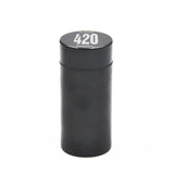Stash Jar-Airtight Smell Proof Aluminum Herb Container Herb Grinder Smoking Pipe Pill Box,Send Cigar Holder+Glass Tips For Free