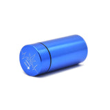 Stash Jar-Airtight Smell Proof Aluminum Herb Container Herb Grinder Smoking Pipe Pill Box,Send Cigar Holder+Glass Tips For Free