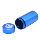 Stash Jar-Airtight Smell Proof Aluminum Herb Container Herb Grinder Smoking Pipe Pill Box,Send Cigar Holder+Glass Tips For Free