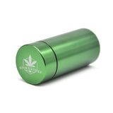 Stash Jar-Airtight Smell Proof Aluminum Herb Container Herb Grinder Smoking Pipe Pill Box,Send Cigar Holder+Glass Tips For Free