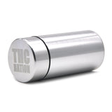 Stash Jar-Airtight Smell Proof Aluminum Herb Container Herb Grinder Smoking Pipe Pill Box,Send Cigar Holder+Glass Tips For Free