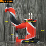Post 1pc*Silicone Rigs pipe Silicone Hookah Bongs silicone oil dab rig smoking filter accessories with Domeless titanium nails