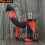 Post 1pc*Silicone Rigs pipe Silicone Hookah Bongs silicone oil dab rig smoking filter accessories with Domeless titanium nails